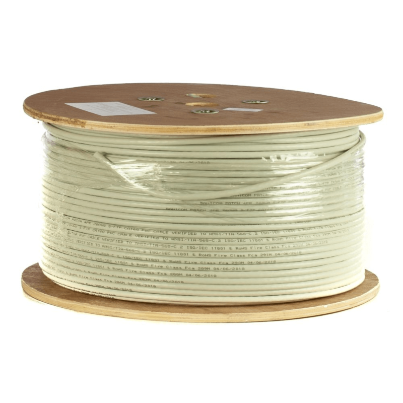 DANICOM Cat6 100% koper internetkabel op rol 500m solid LSZH (Cca) - onafgeschermd