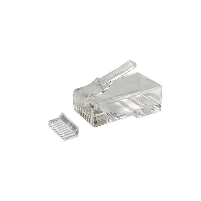 CAT6A Connector RJ45 - Unshielded met hulpstukje- voor stugge kern