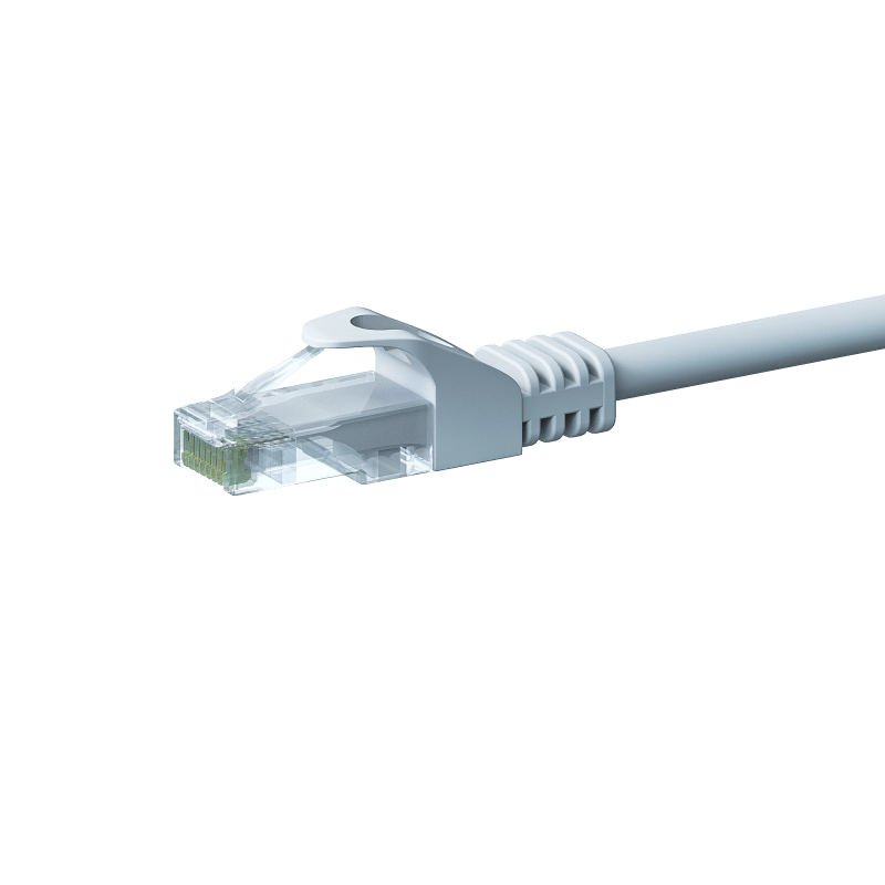 Cat5e internetkabel 30m wit 100% koper - onafgeschermd