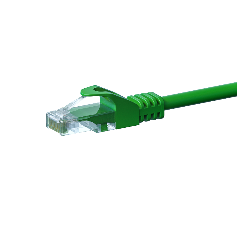Cat5e internetkabel 1,50m groen 100% koper - onafgeschermd