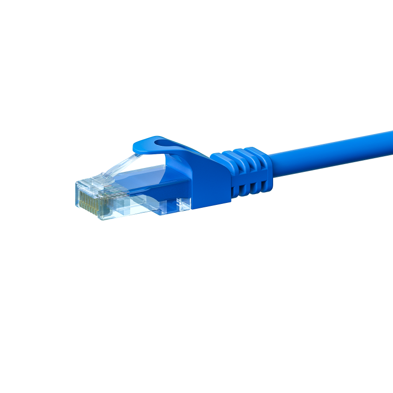 Cat5e internetkabel 5m blauw 100% koper - onafgeschermd