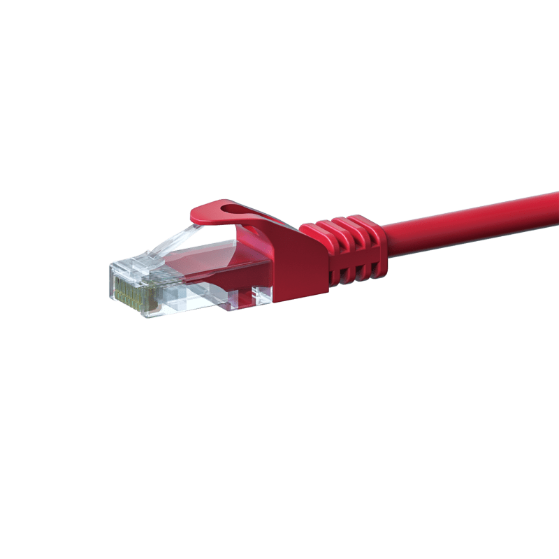 Cat5e internetkabel 2m rood 100% koper - onafgeschermd