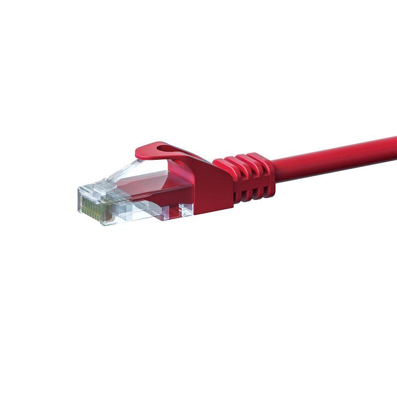 Cat5e internetkabel 5m rood 100% koper - onafgeschermd