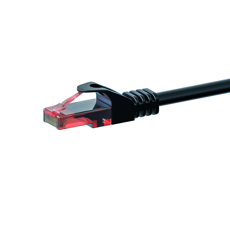 Cat6 internetkabel 5m zwart 100% koper - onafgeschermd