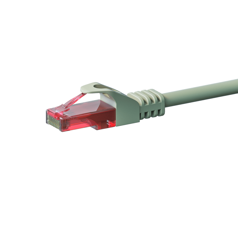 Cat6 internetkabel 5m grijs 100% koper - onafgeschermd