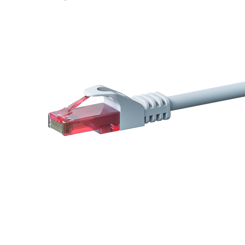 Cat6 internetkabel 0,15m wit 100% koper - onafgeschermd