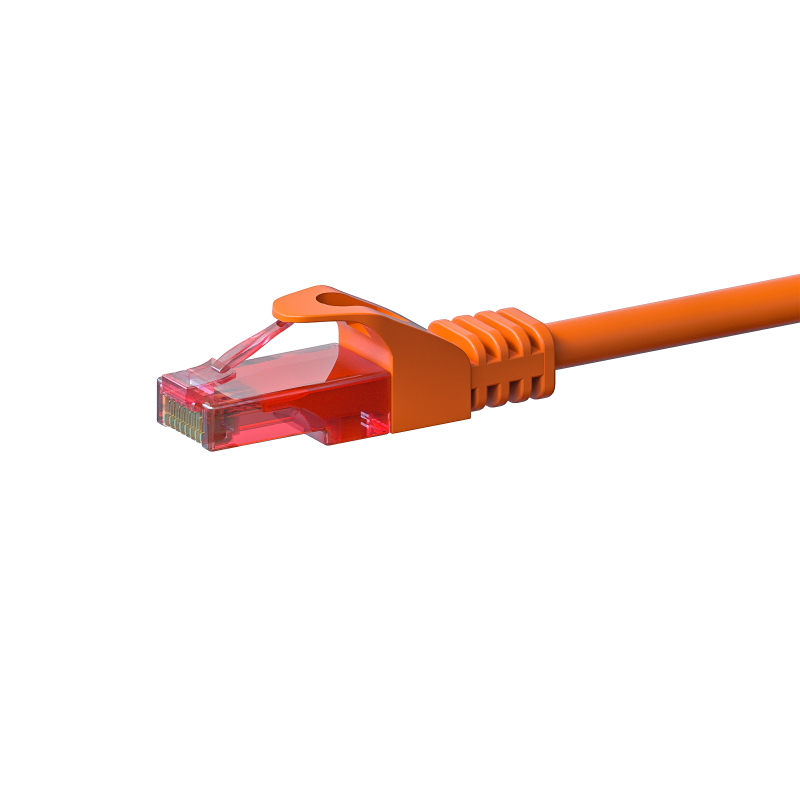 Cat6 internetkabel 2m oranje 100% koper - onafgeschermd