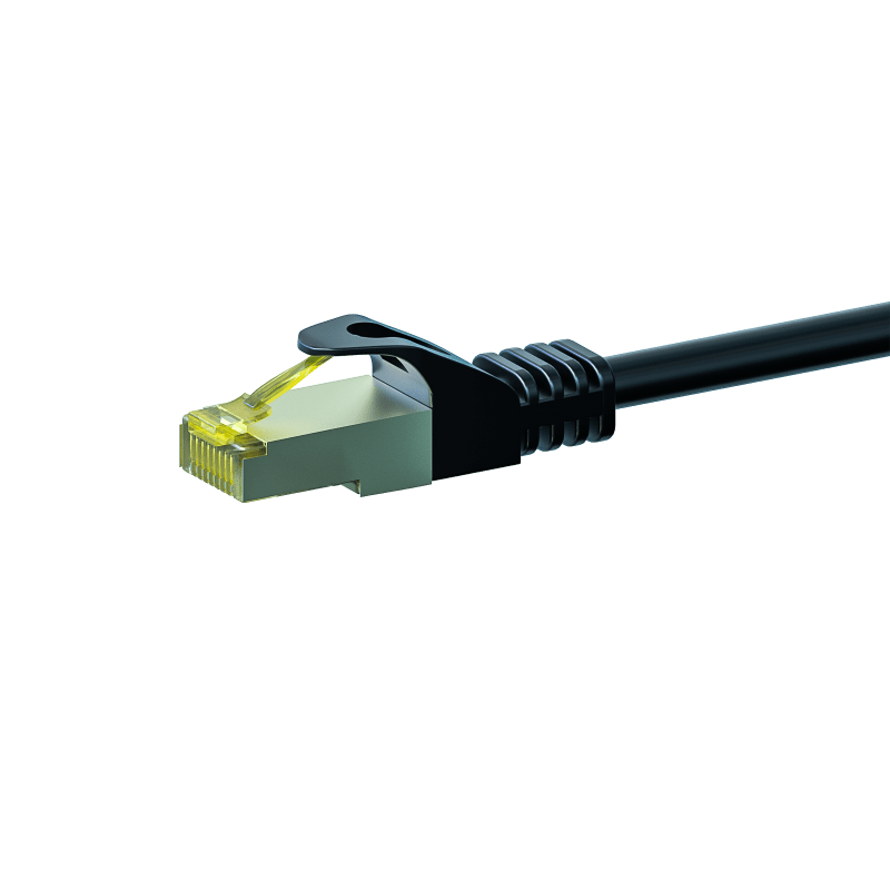 Cat7 internetkabel 5m zwart 100% koper - extra afgeschermd