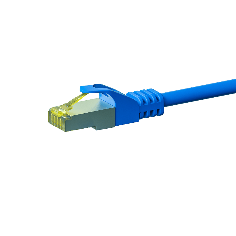 Cat7 internetkabel 1m blauw 100% koper - extra afgeschermd