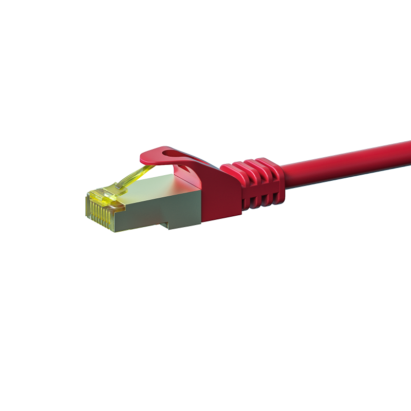 Cat7 internetkabel 5m rood 100% koper - extra afgeschermd