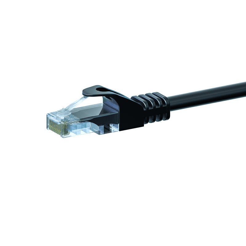 CAT5e internetkabel 2m zwart - onafgeschermd - CCA