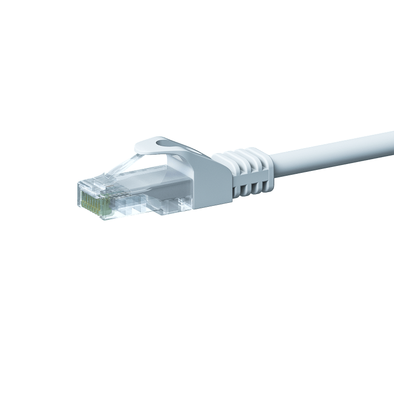 CAT5e internetkabel 0,50m wit - onafgeschermd - CCA