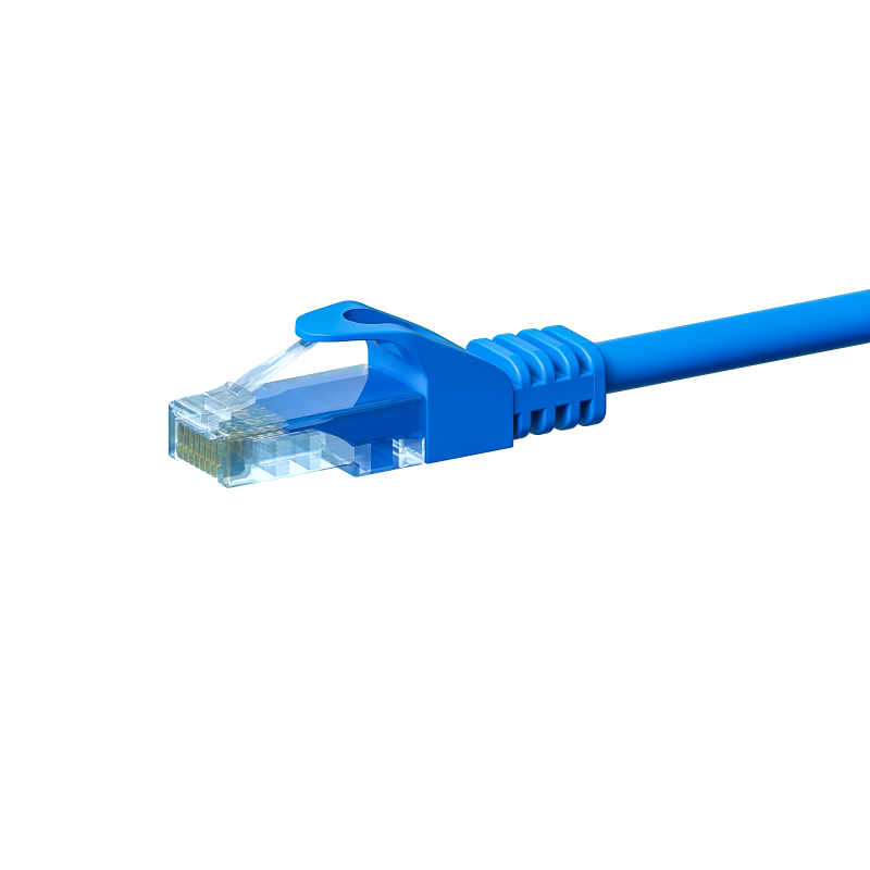 CAT5e internetkabel 1,50m blauw - onafgeschermd - CCA