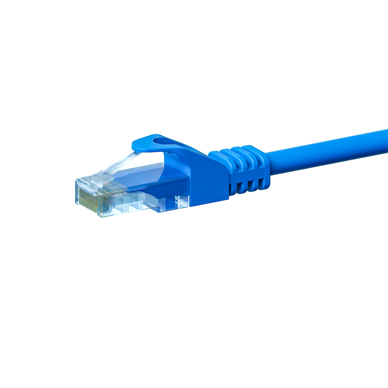 CAT5e internetkabel 3m blauw - onafgeschermd - CCA