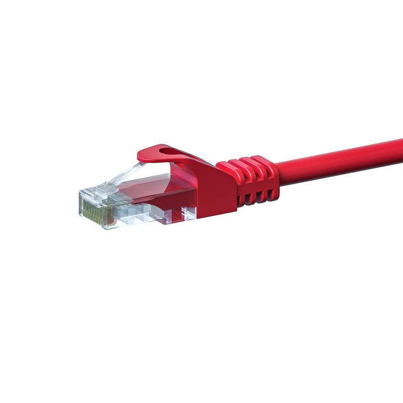 CAT5e internetkabel 0,50m rood - onafgeschermd - CCA