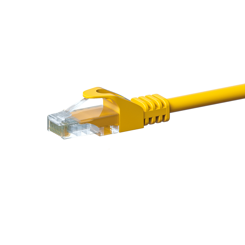 CAT5e internetkabel 1,50m geel - onafgeschermd - CCA