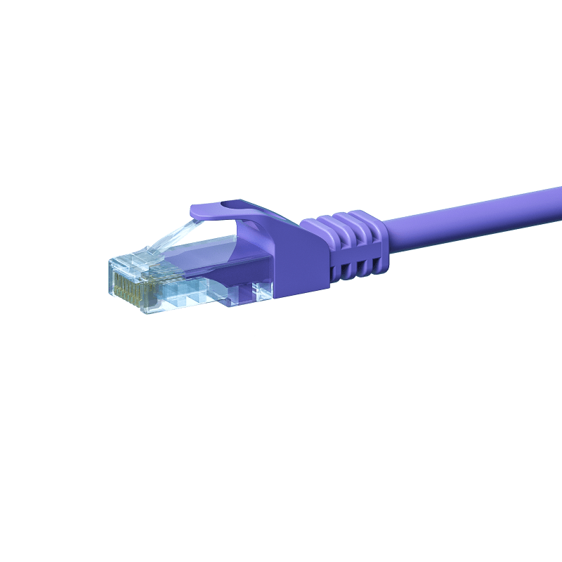 CAT5e internetkabel 1,50m paars - onafgeschermd - CCA