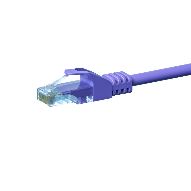 CAT5e internetkabel 3m paars - onafgeschermd - CCA