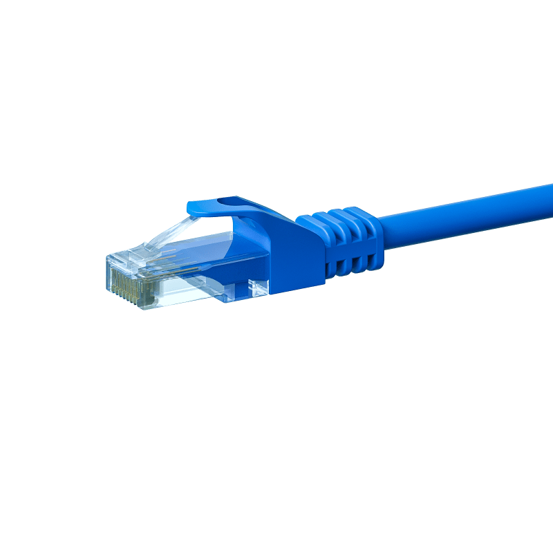 Cat6 internetkabel 0,25m blauw - onafgeschermd - CCA