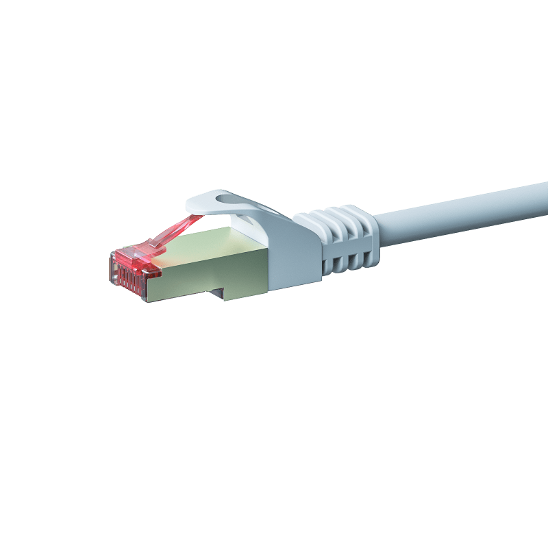 Cat6 internetkabel 7,50m wit 100% koper - extra afgeschermd
