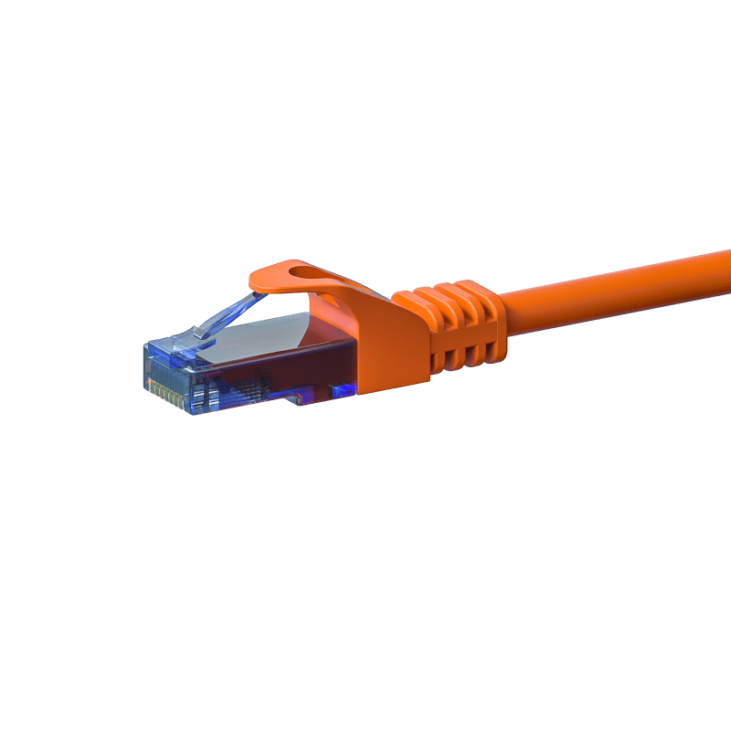 Cat6a internetkabel 3m oranje 100% koper - onafgeschermd