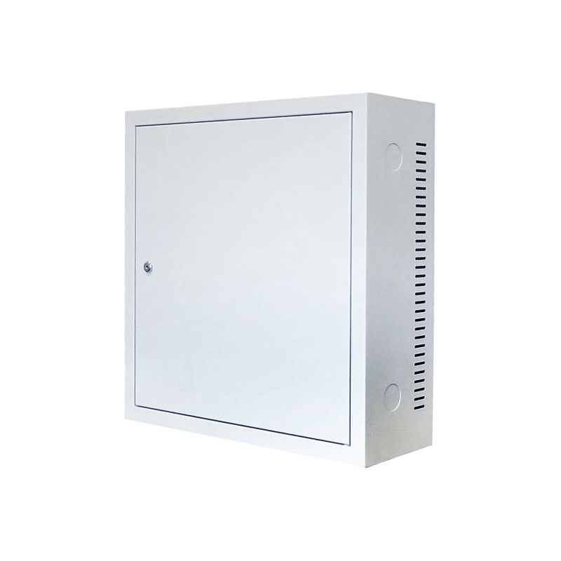 3U wandkast met metalen deur 185mm diep wit