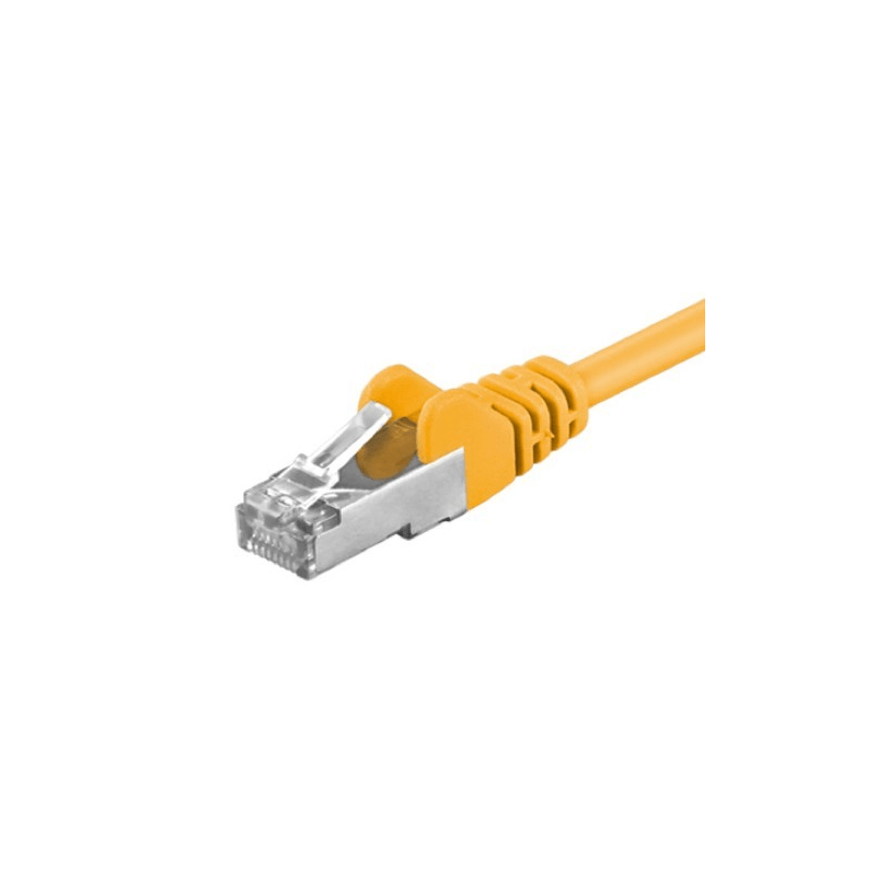Cat5e internetkabel 50m geel - afgeschermd