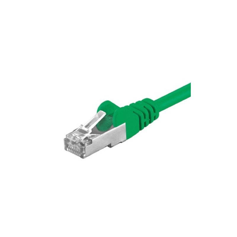 Cat5e internetkabel 5m groen - afgeschermd