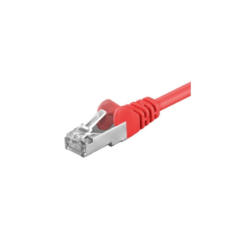 Cat5e internetkabel 3m rood- afgeschermd