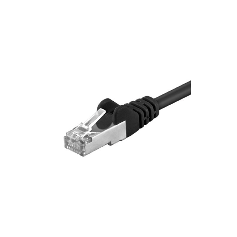 Cat5e internetkabel 10m zwart - afgeschermd