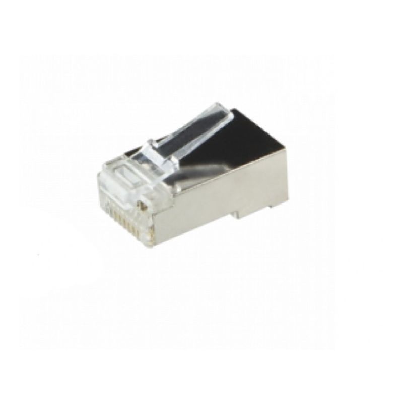 Cat6 internetstekker RJ45 - afgeschermd - voor stugge kern