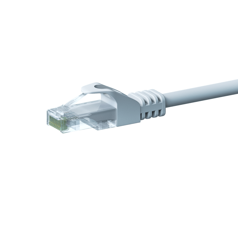Cat5e internetkabel 2m wit 100% koper - onafgeschermd