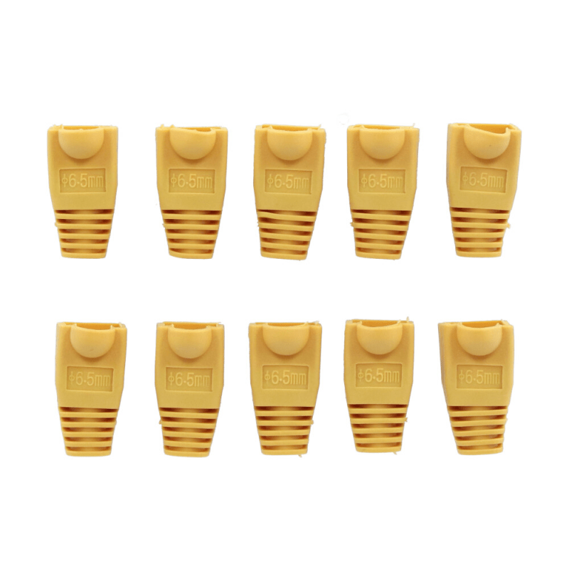 Kabelhuls - Geel RJ45 set van 10